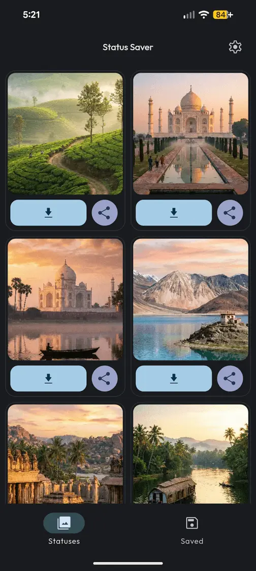Status Saver App Interface
